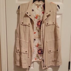 Stylish Beige Women's Vest